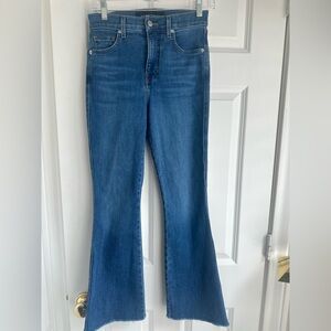 Veronica Beard Carson Ankle Flare High Rise Jeans